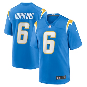 mens nike dustin hopkins powder blue los angeles chargers ga